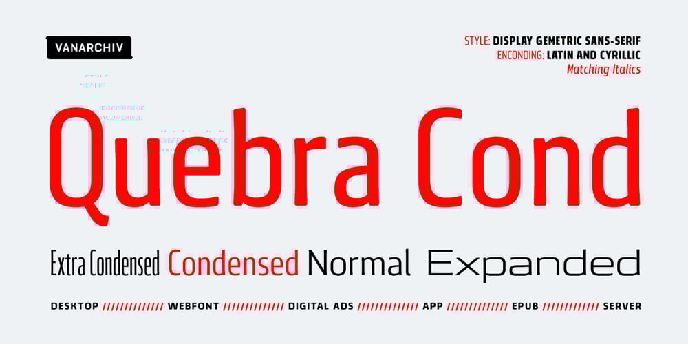 Quebra Condensed font