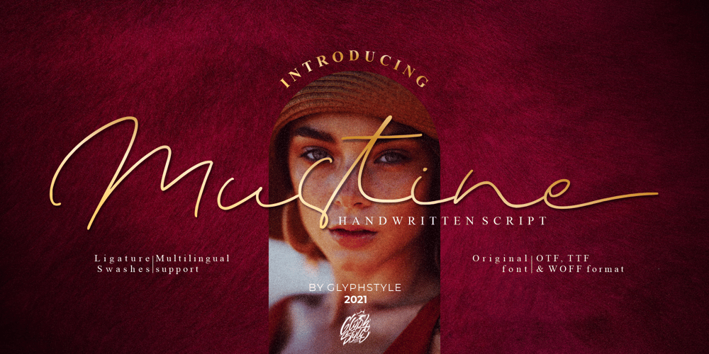 Mustine font