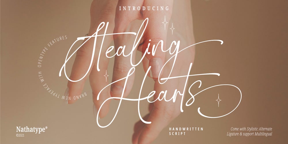 Stealing Hearts font