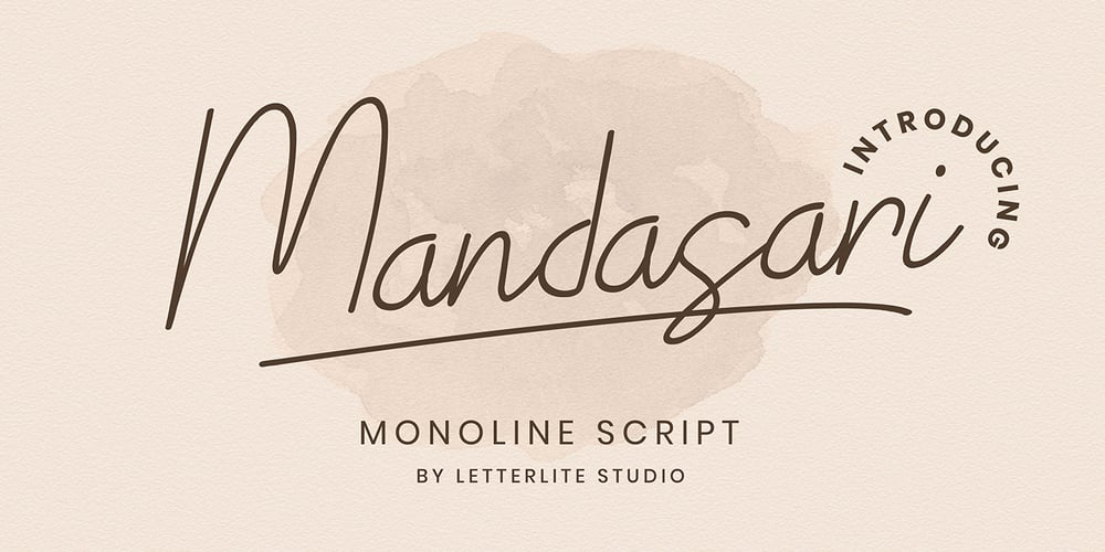 Mandasari Script font