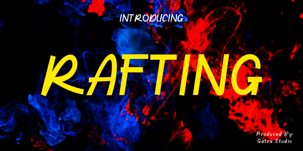 Rafting font