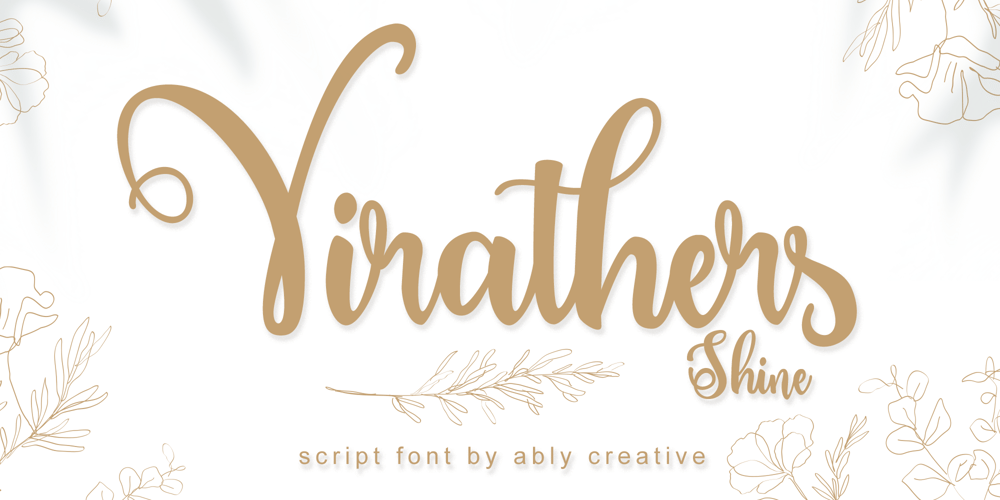 Virathers Shine font