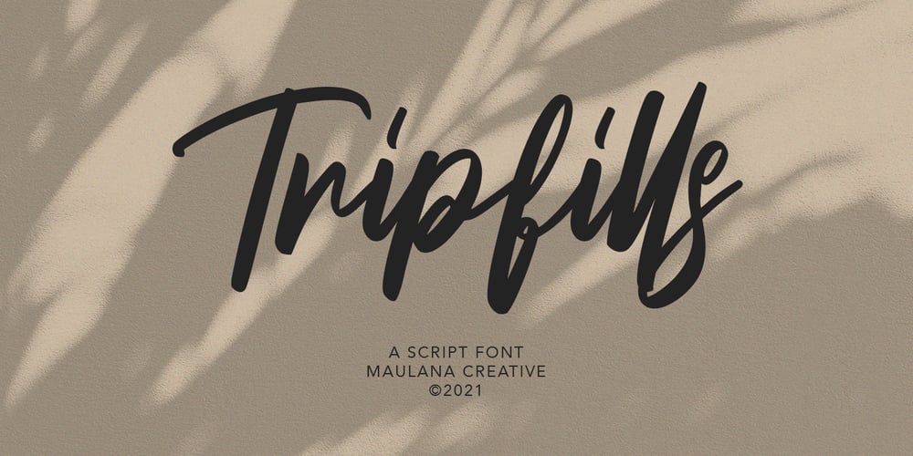 Tripfills font