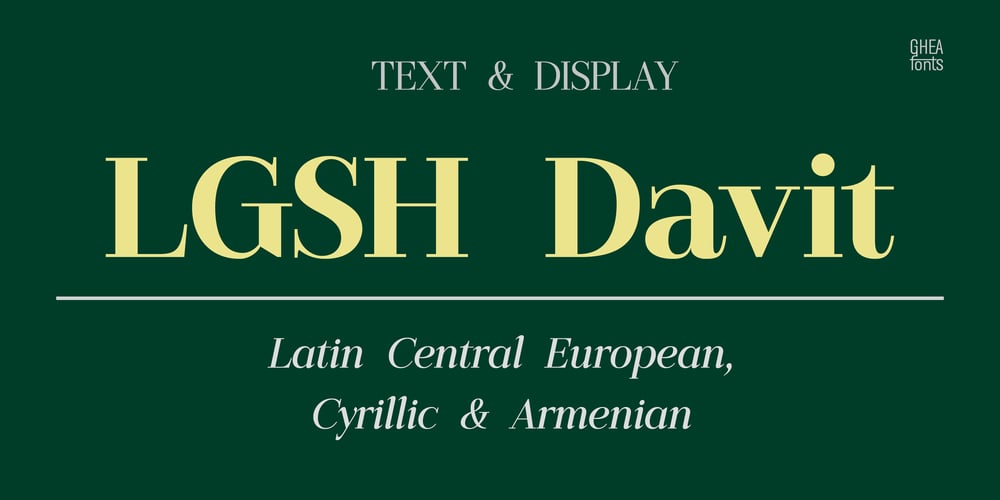 LGSH Davit font