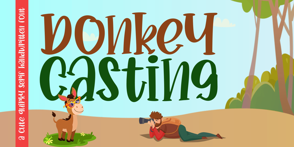 Donkey Casting font