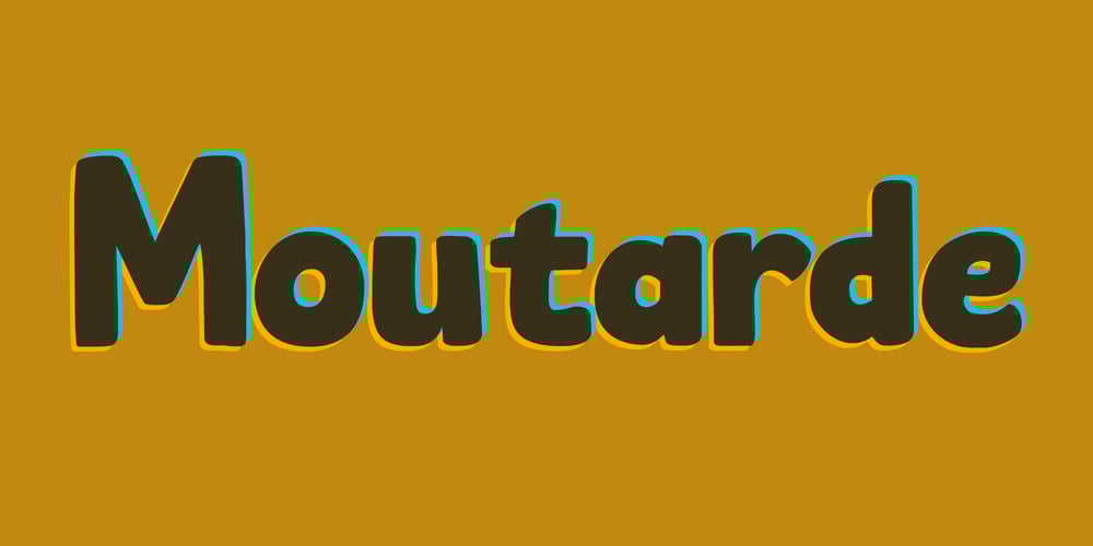 Moutarde font