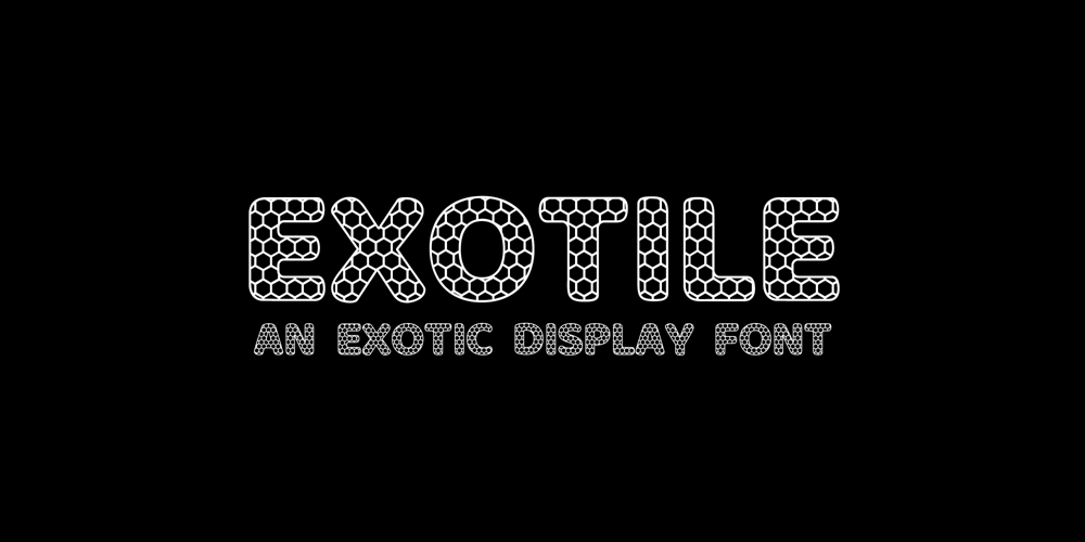 Exotile font