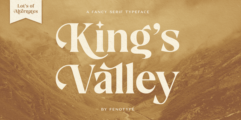 Kings Valley font