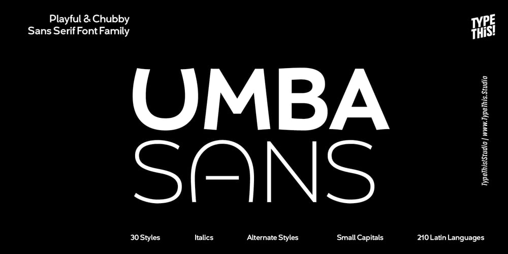 Umba Sans font