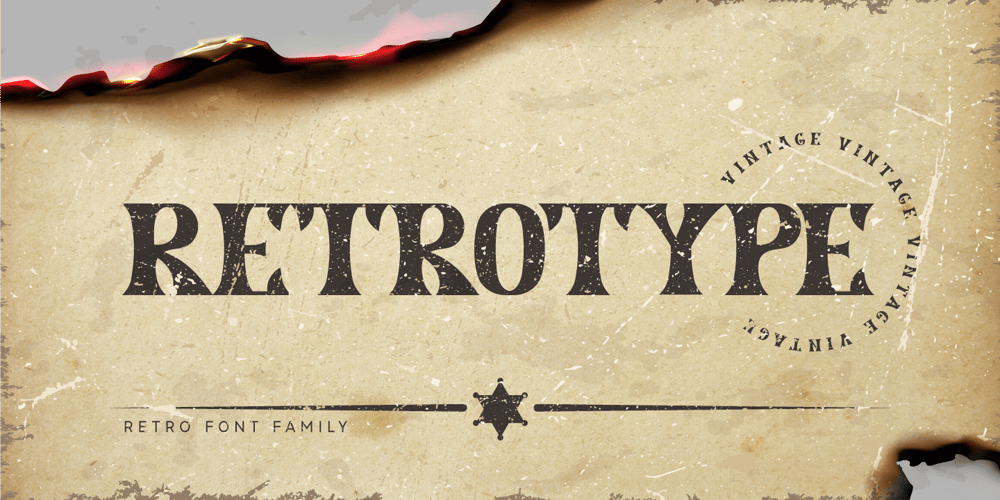 Retrotype font