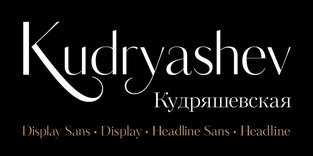 Kudryashev Display font