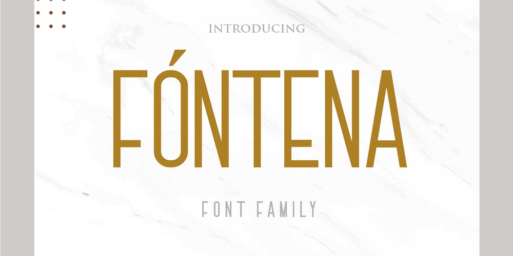 Fontena font