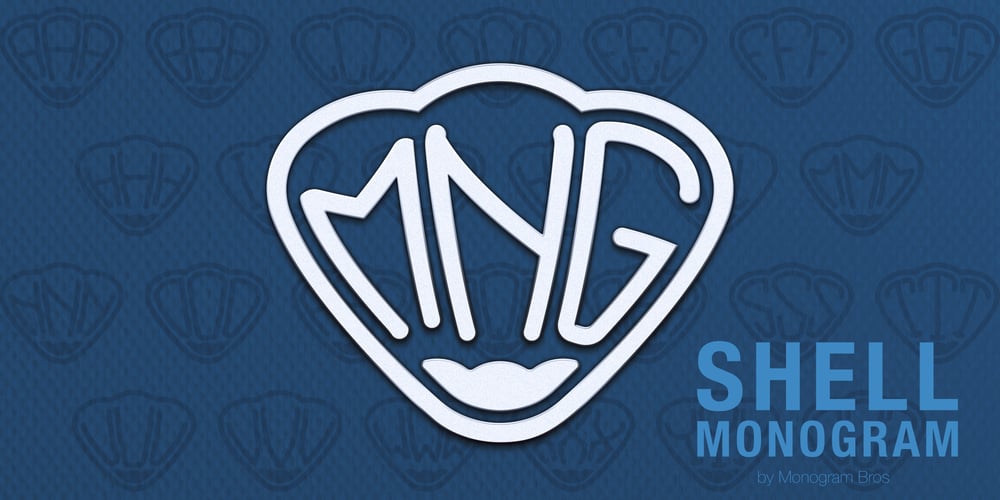 Shell Monogram font