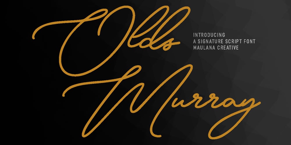 Olds Murray font