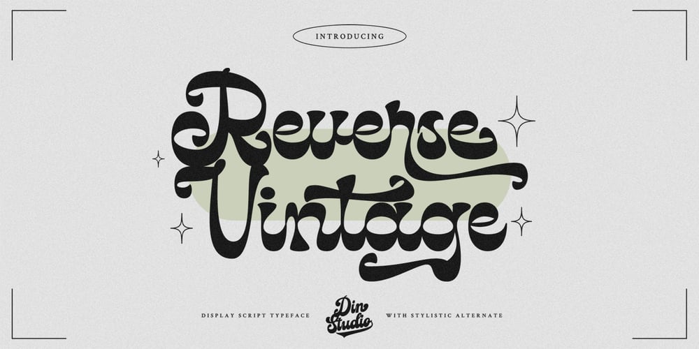 Reverse Vintage font