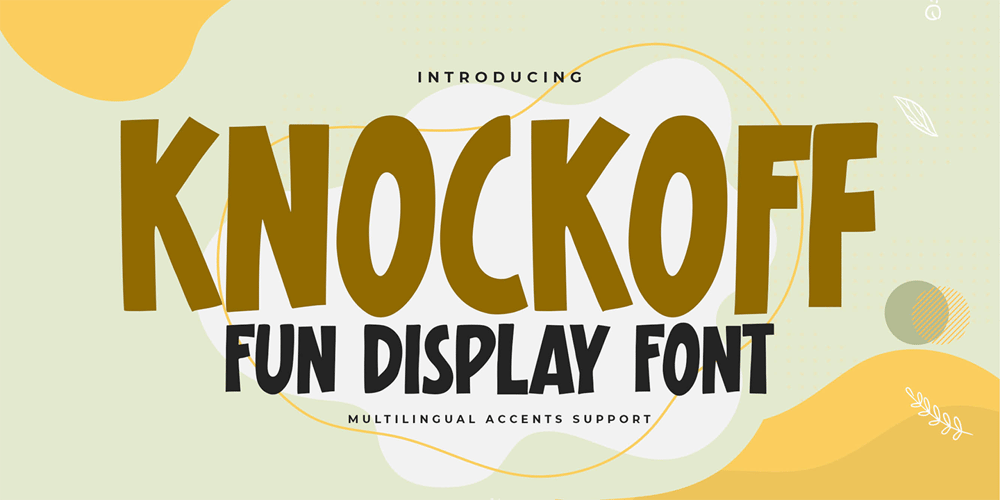Knockoff font