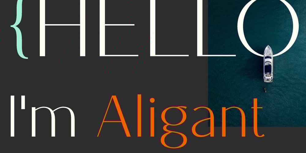 Aligant font