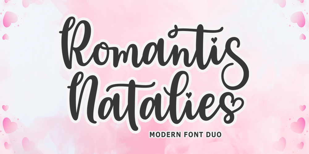 Romantis Natalies Duo font