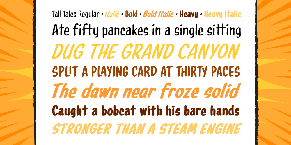 Tall Tales font