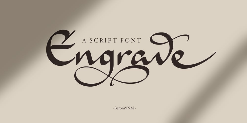 Engrave font