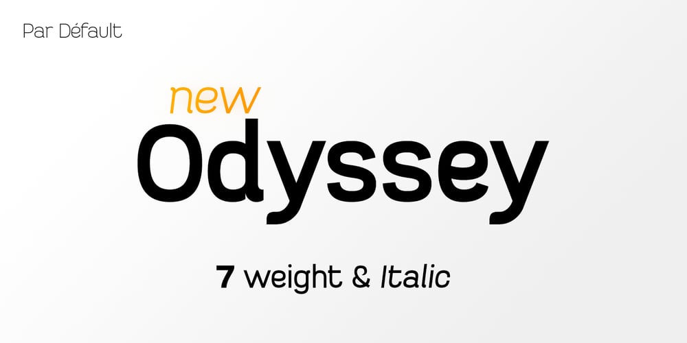 New Odyssey font