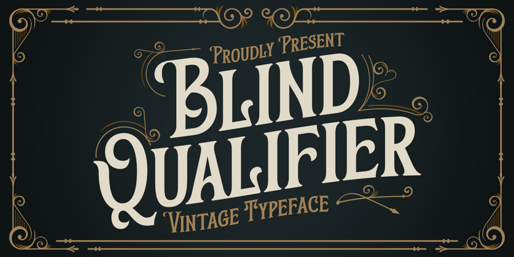 Blind Qualifier font
