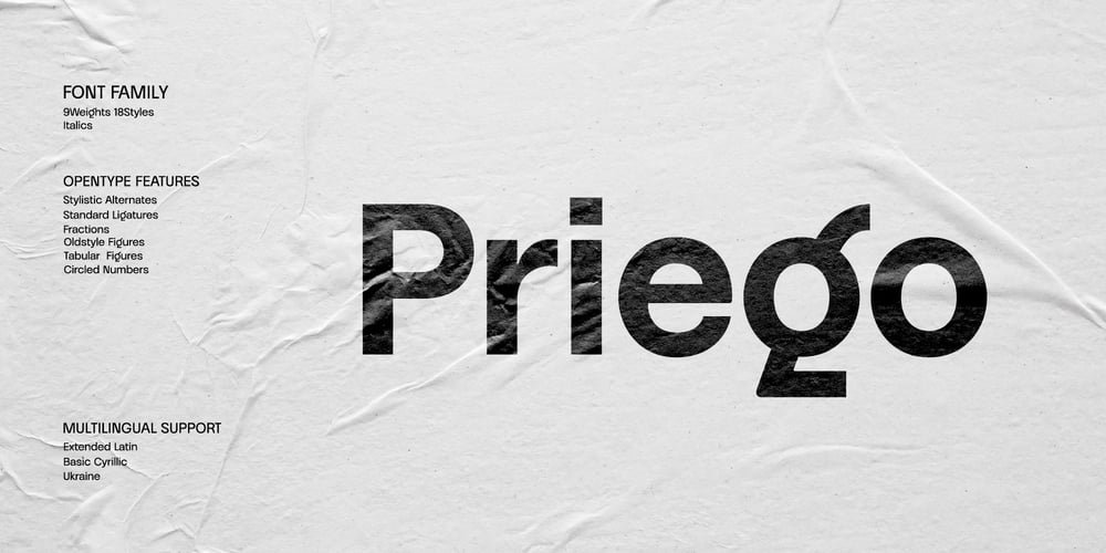 Priego font
