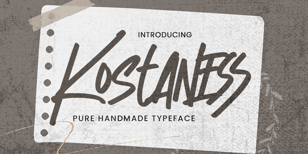Kostaness font