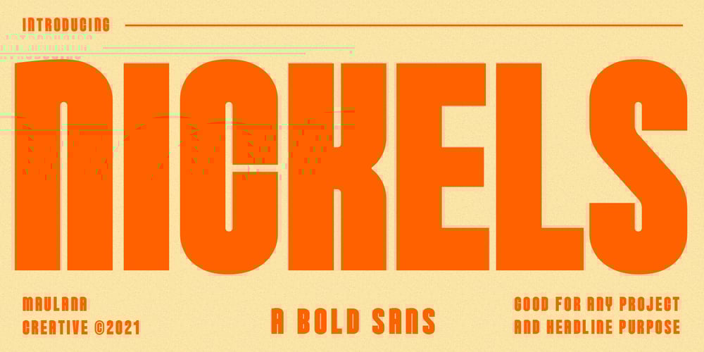 Nickels font