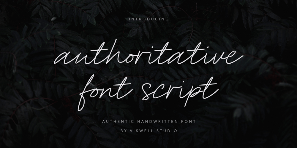 Authoritative font
