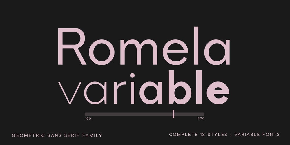 Romela font