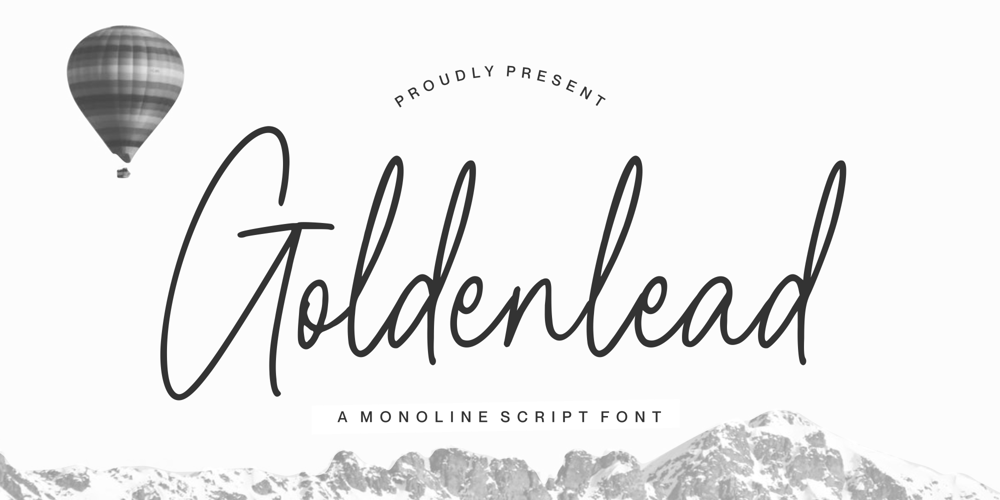 Goldenlead font