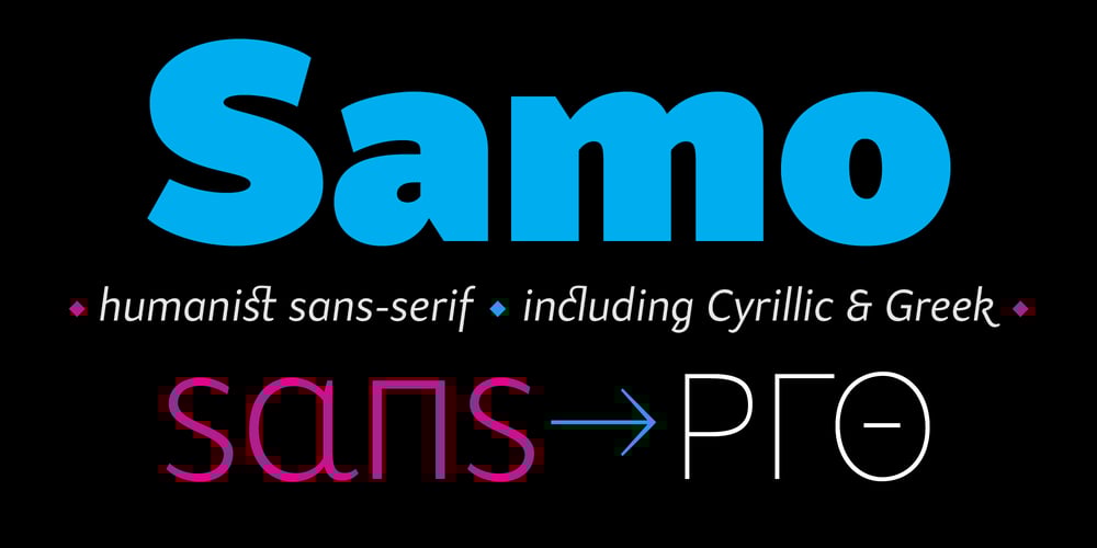 Samo Sans Pro font
