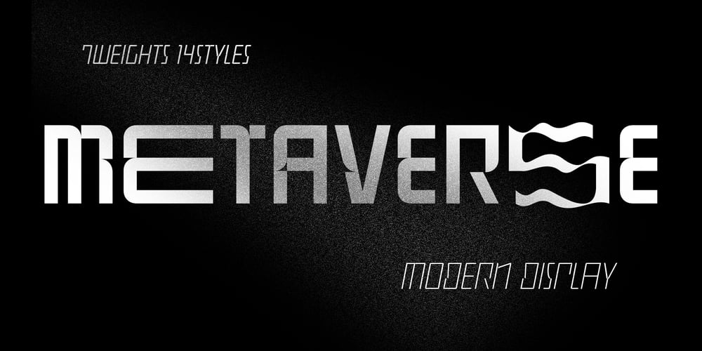 Metaverse Display font