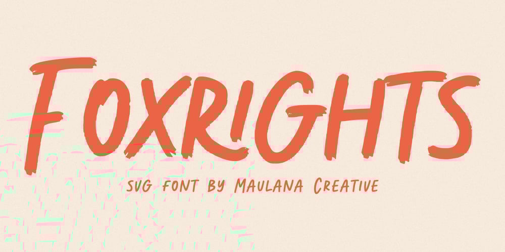 Foxrights font