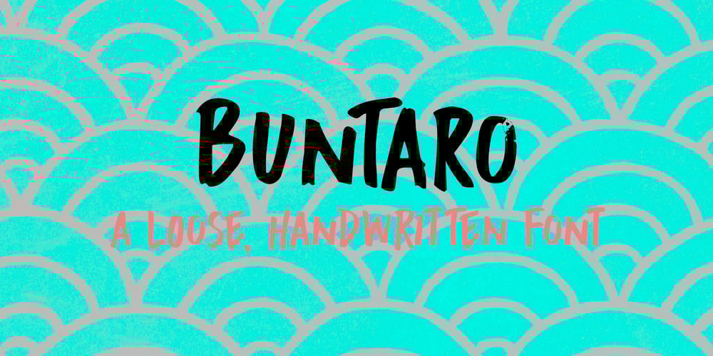 Buntaro font