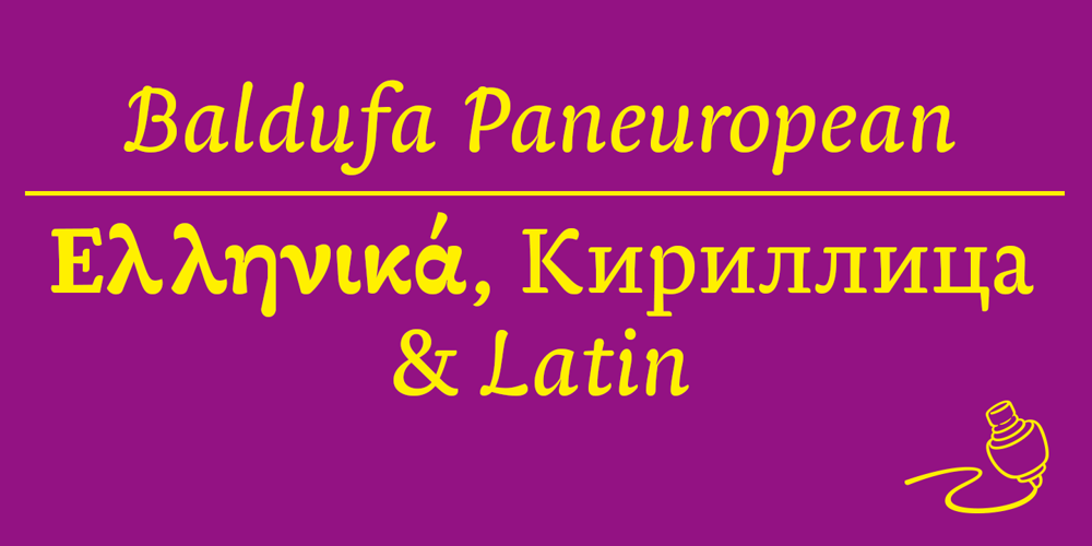 Baldufa Paneuropean font