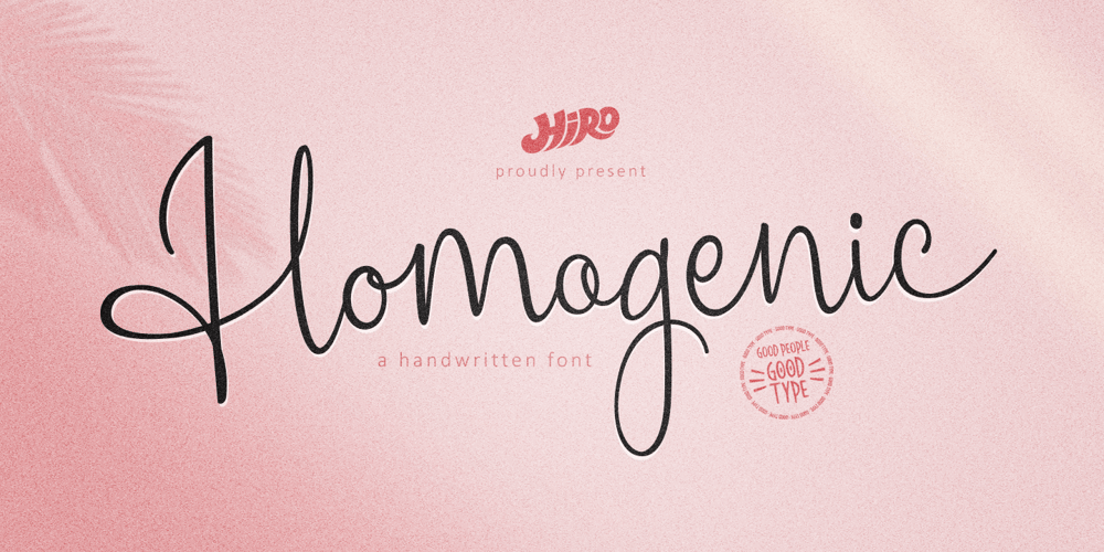 Homogenic font