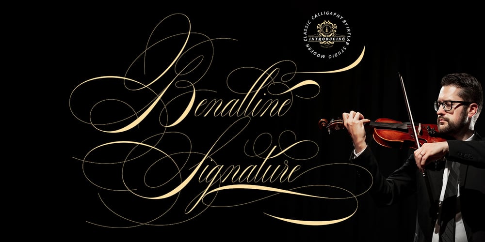 Benalline Signature font