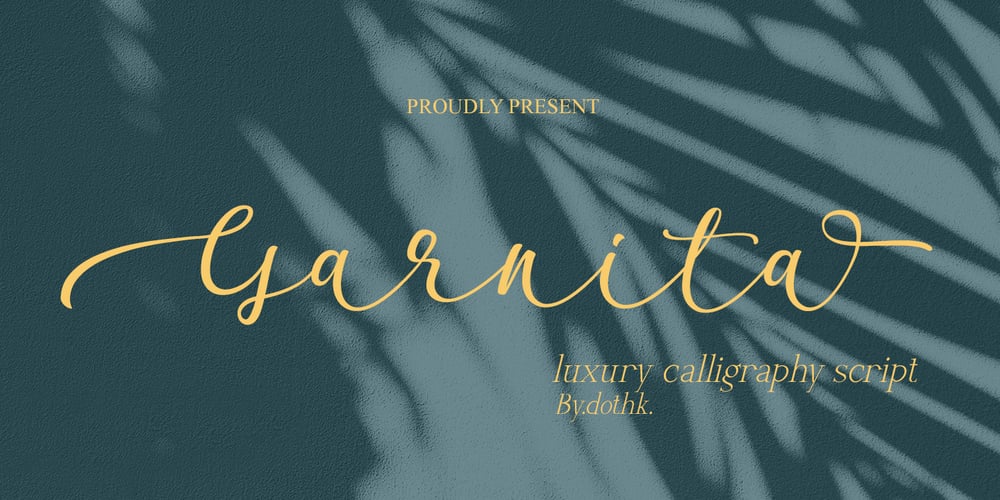 Garnita Script font
