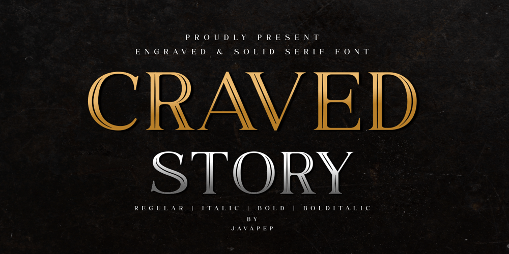 Craved Story font