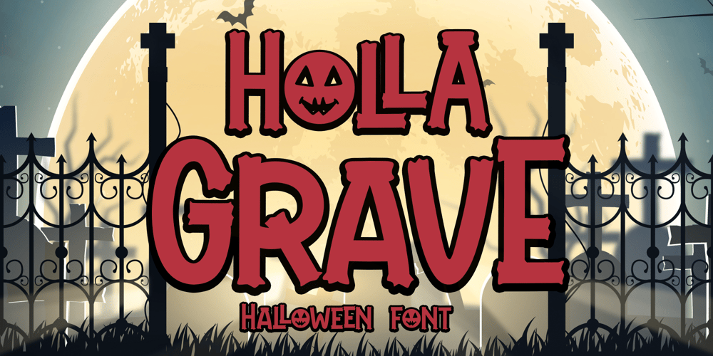 Holla Grave font