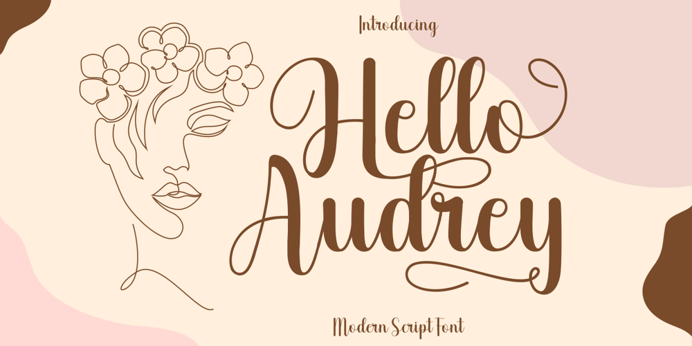 Hello Audrey font