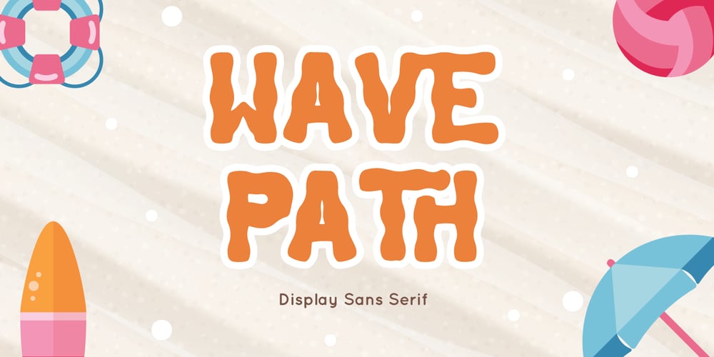 Wave Path font