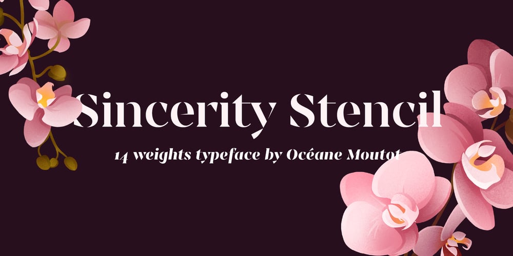 Sincerity Stencil font
