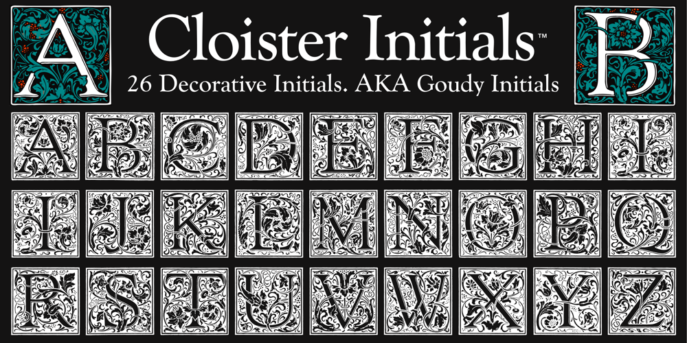 Cloister Initials font