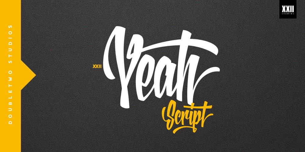 XXII YeahScript font