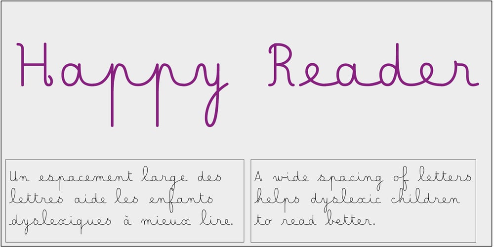 Happy Reader font