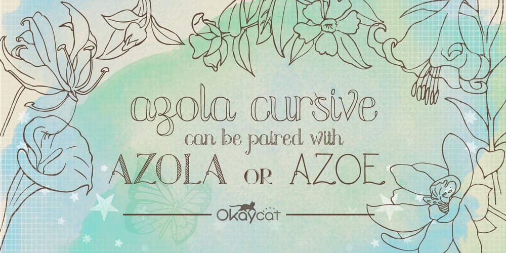 Azola Cursive font