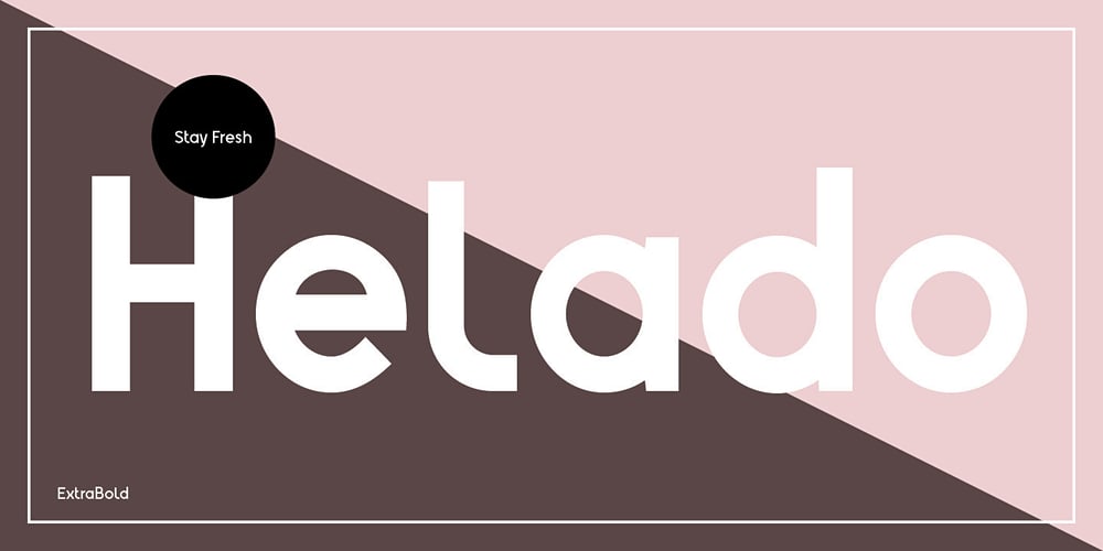 Helado font
